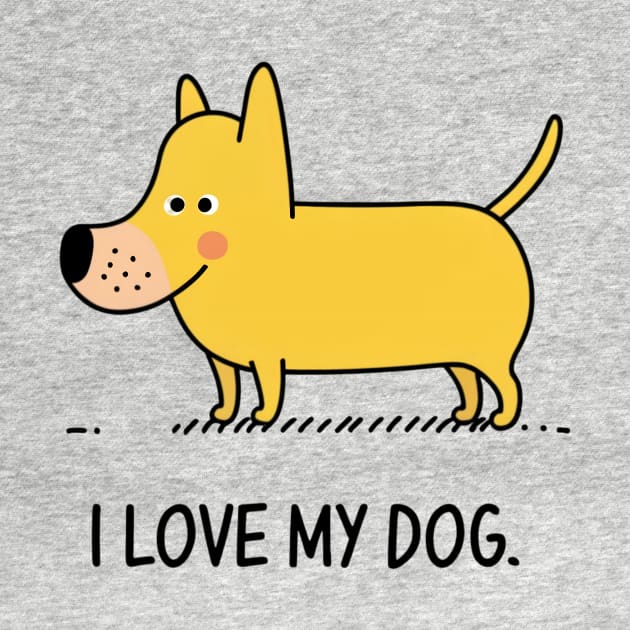 I love my dog by Tee.gram